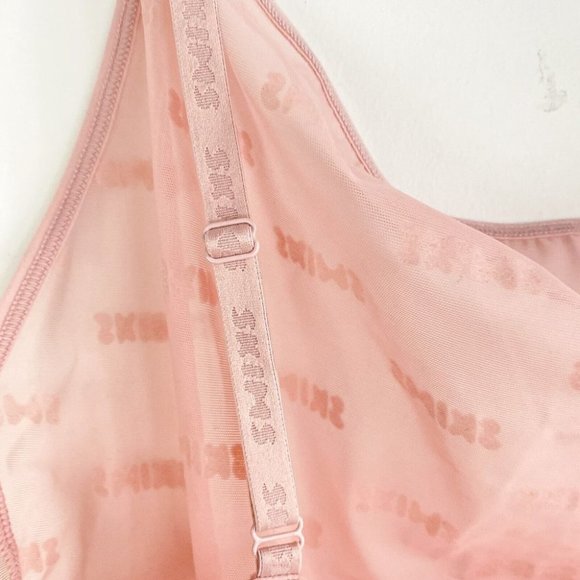 NWT SKIMS After Hours Logo Print Sheer Thong Bodysuit XXL - Picture 5 of 9